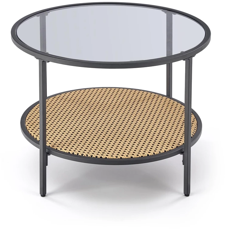 DAKOTA coffee table, smoked / natural