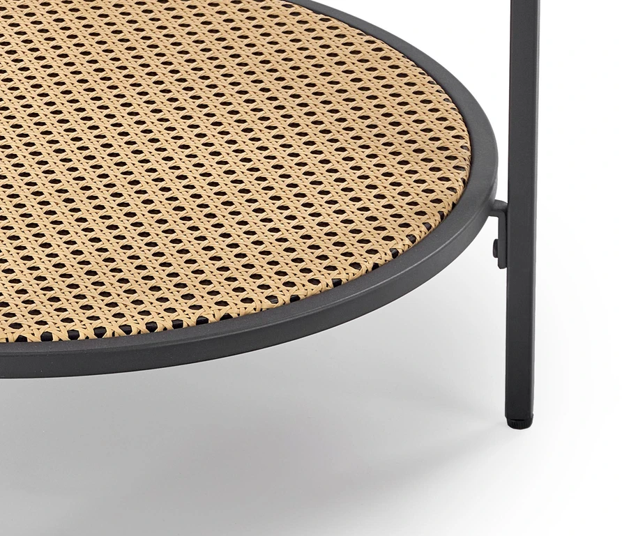 DAKOTA coffee table, smoked / natural