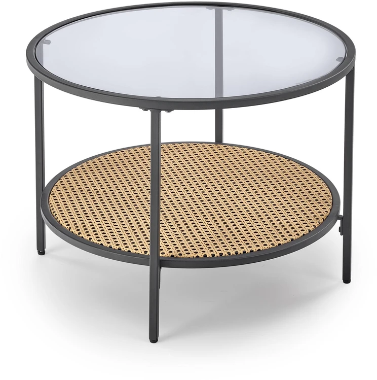 DAKOTA coffee table, smoked / natural