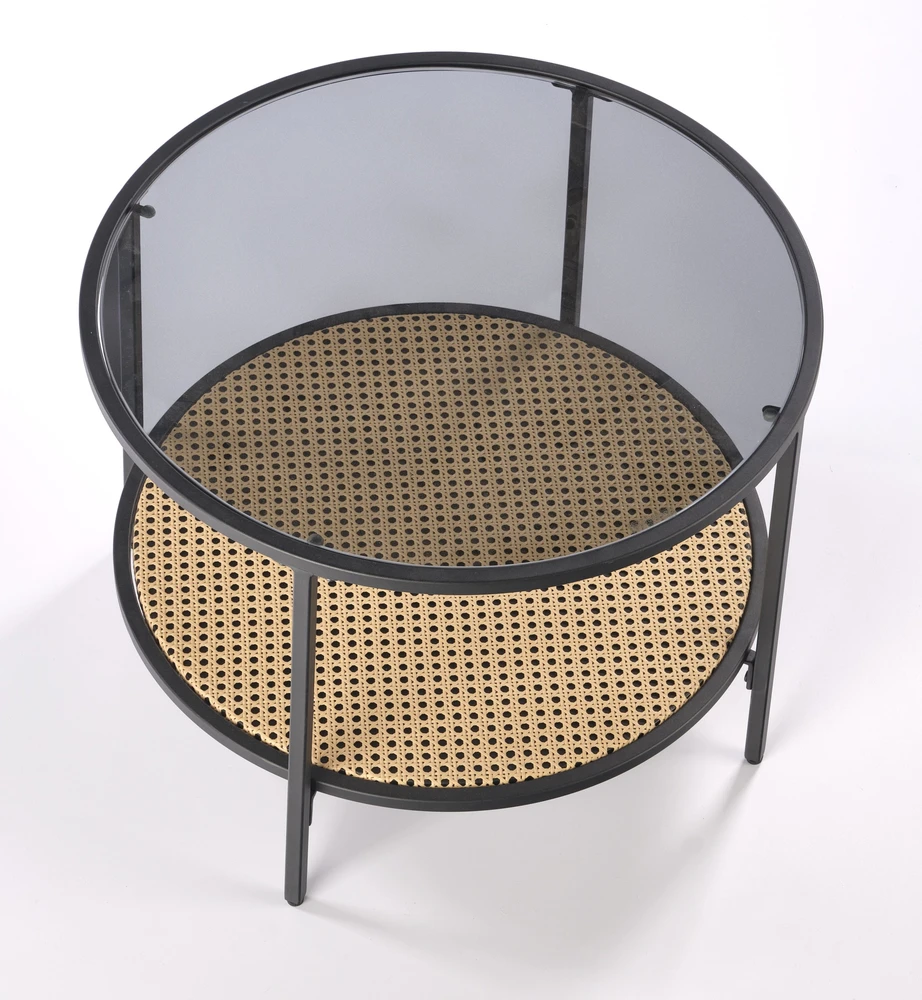 DAKOTA coffee table, smoked / natural