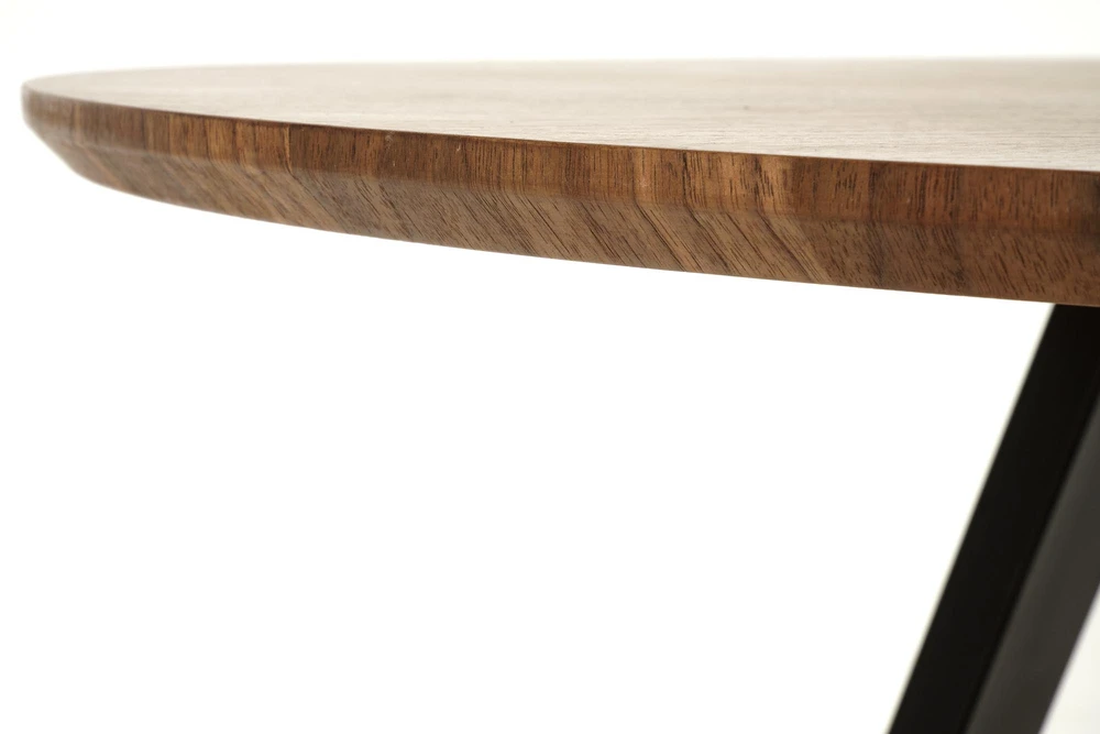 DANILO table walnut/juodas