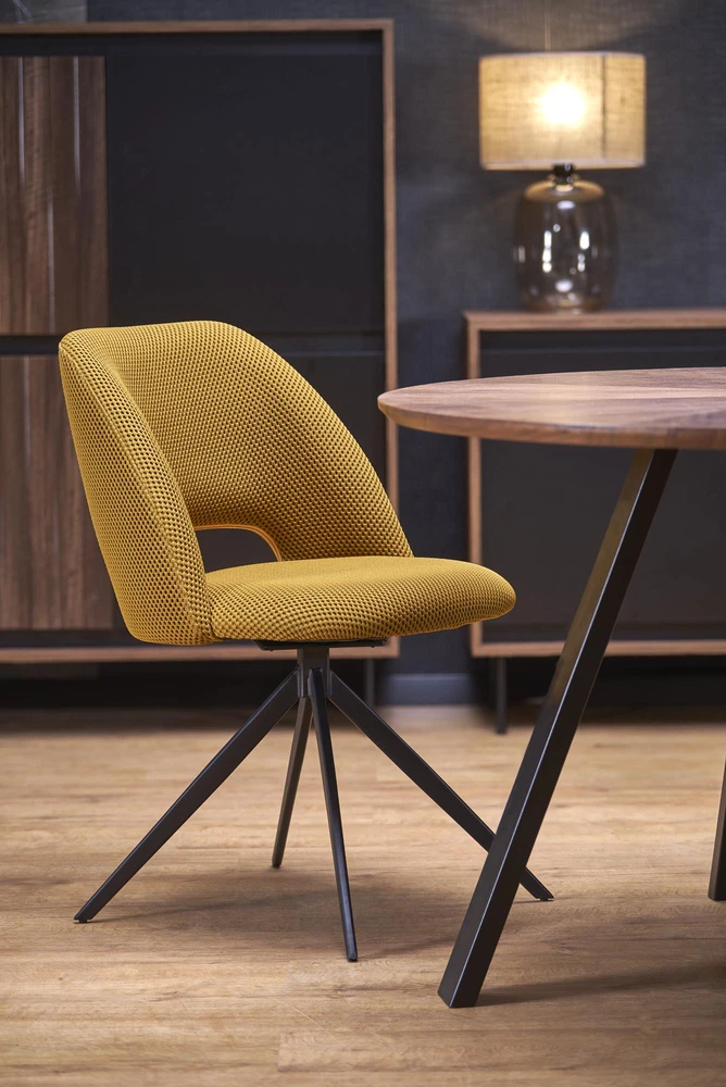 DANILO table walnut/juodas