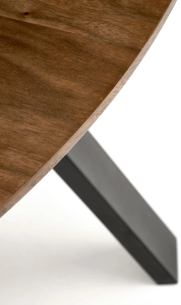 DANILO table walnut/juodas
