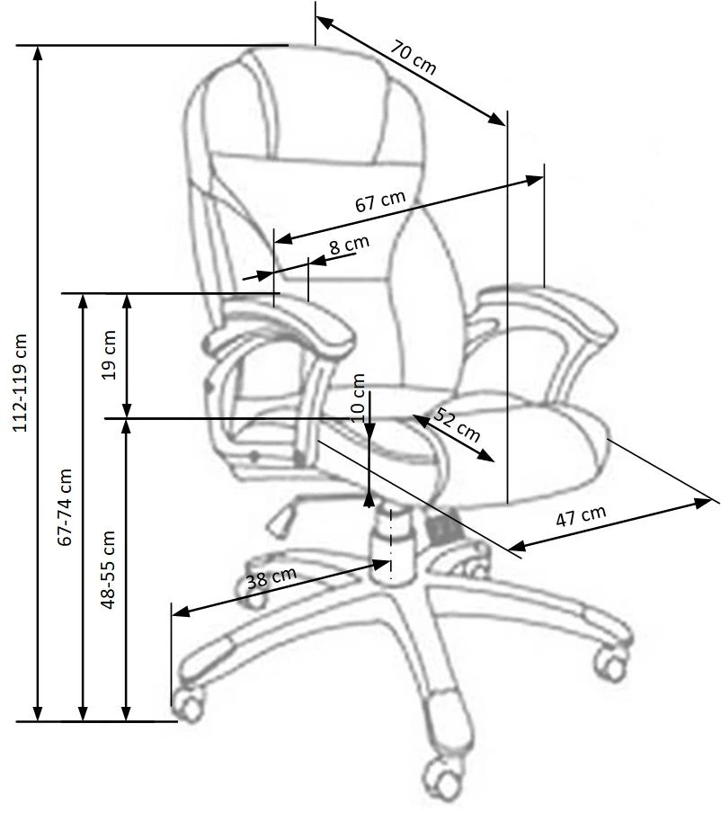 DESMOND chair color: juodas