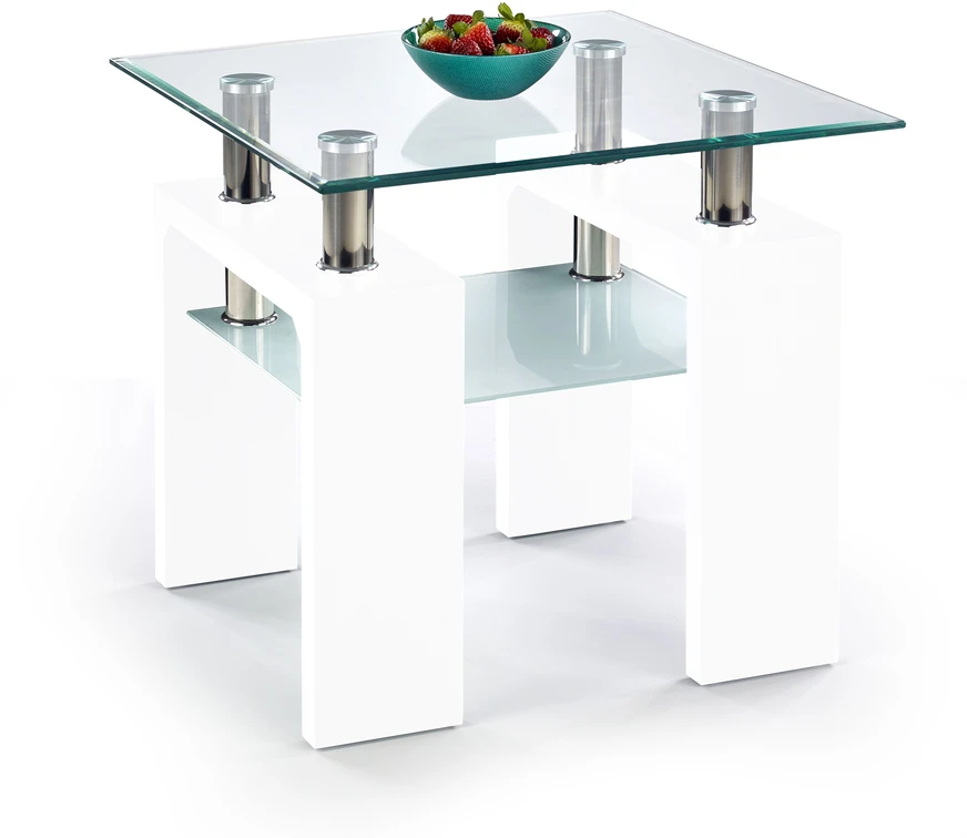 DIANA H KWADRAT coffee table color: baltas