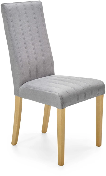 DIEGO 3 chair, color: quilted velvet Stripes - MONOLITH 85