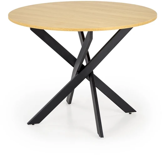 EDGAR table, top - golden oak, legs - juodas