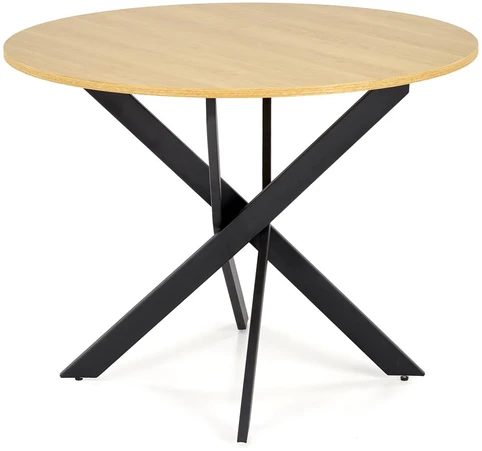 EDGAR table, top - golden oak, legs - juodas
