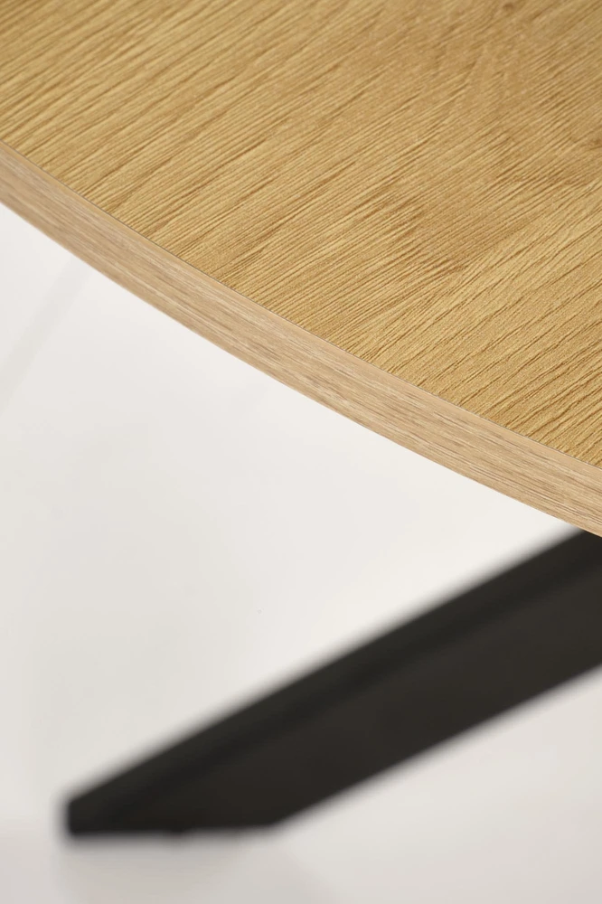 EDGAR table, top - golden oak, legs - juodas