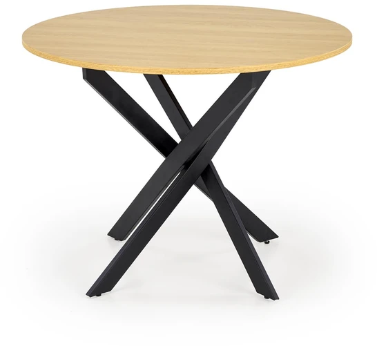 EDGAR table, top - golden oak, legs - juodas