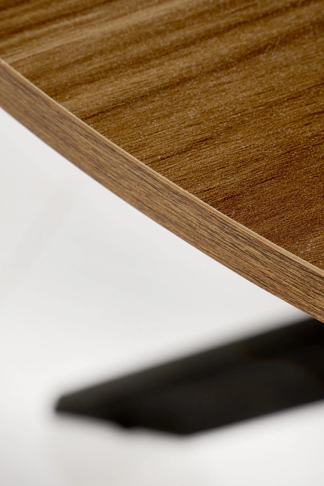 EDGAR table, top - walnut, legs - juodas