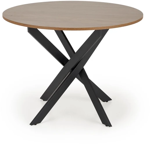 EDGAR table, top - walnut, legs - juodas