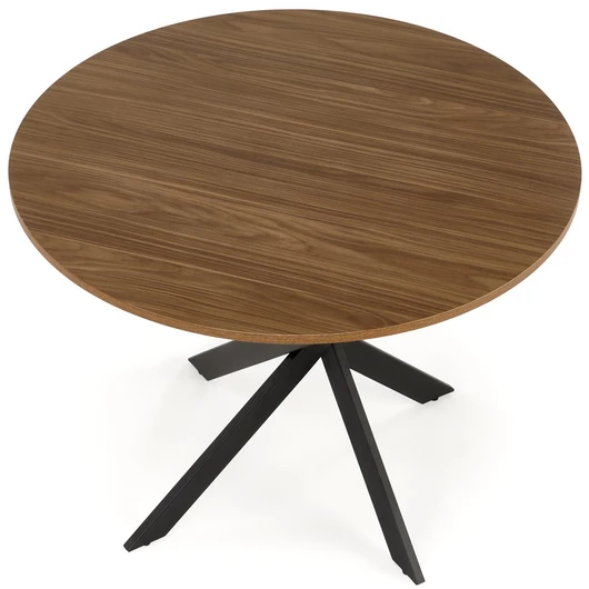 EDGAR table, top - walnut, legs - juodas