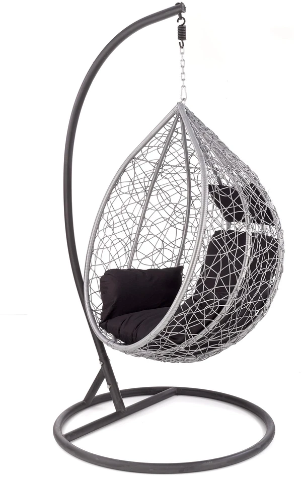 EGGY garden chair juodas / pilkas