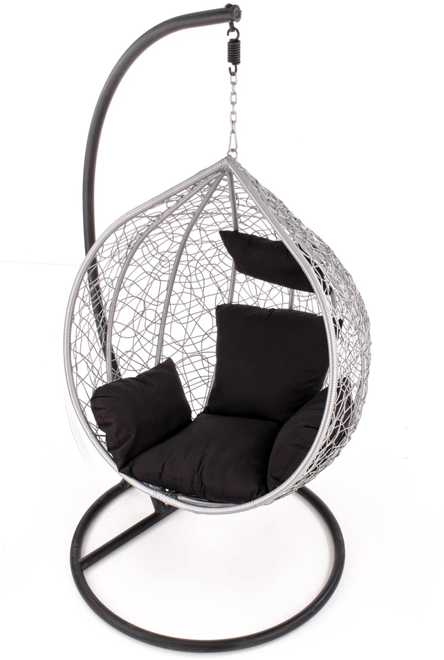 EGGY garden chair juodas / pilkas