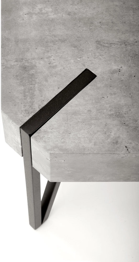 EMILY c.table, color: concrete / juodas