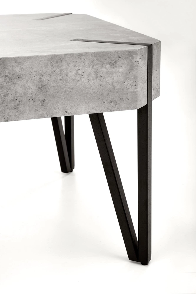 EMILY c.table, color: concrete / juodas