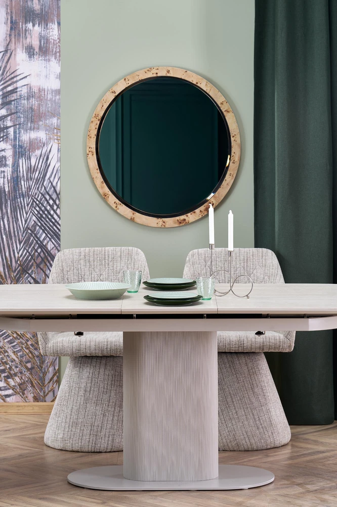 FALONE extension table, color: travertine / cashmere