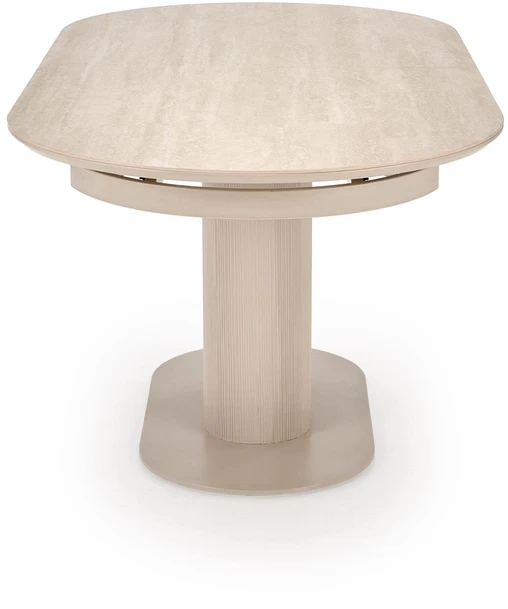 FALONE extension table, color: travertine / cashmere