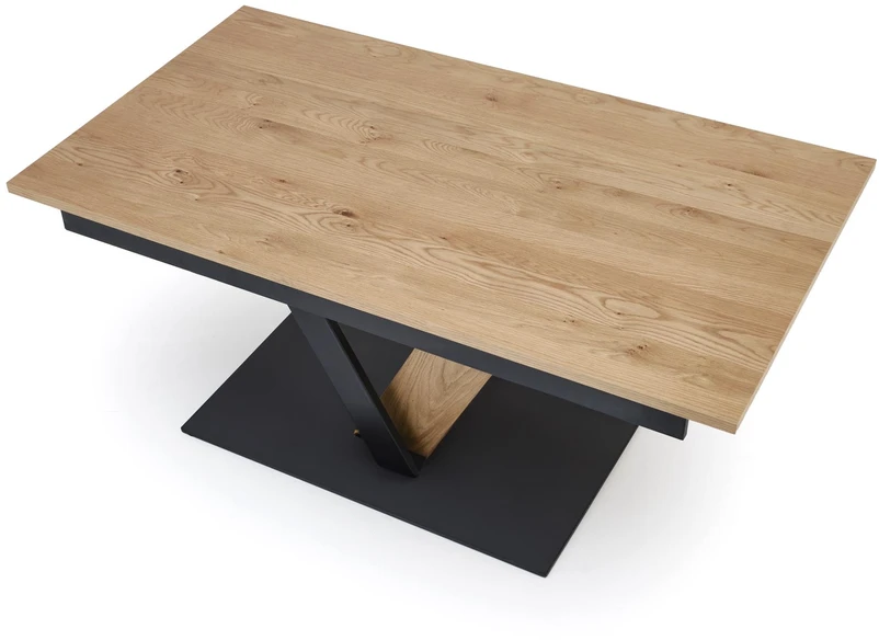 FANIS extension table, natural / juodas