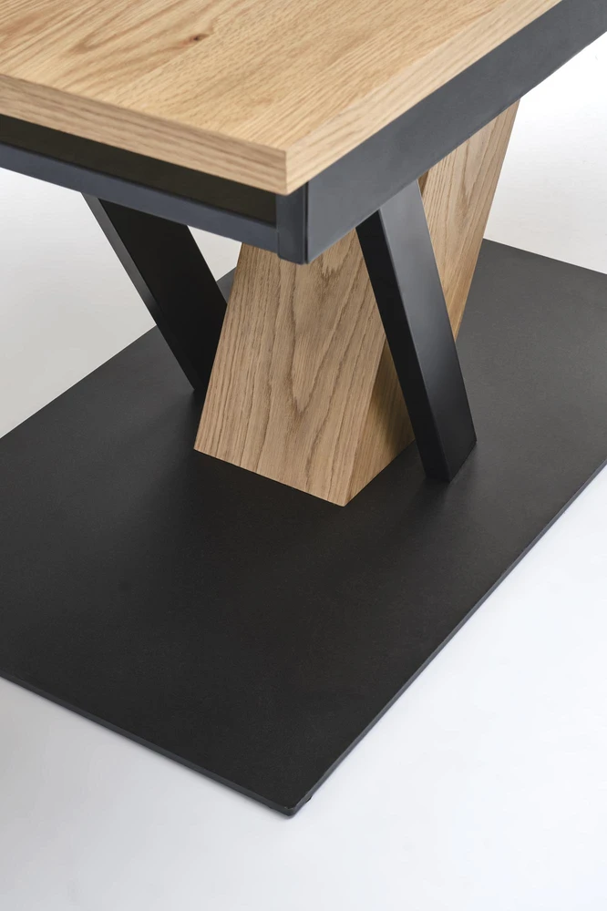 FANIS extension table, natural / juodas