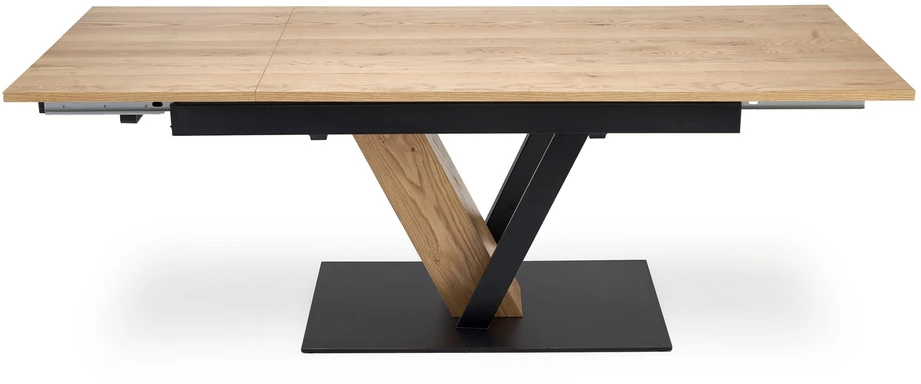 FANIS extension table, natural / juodas