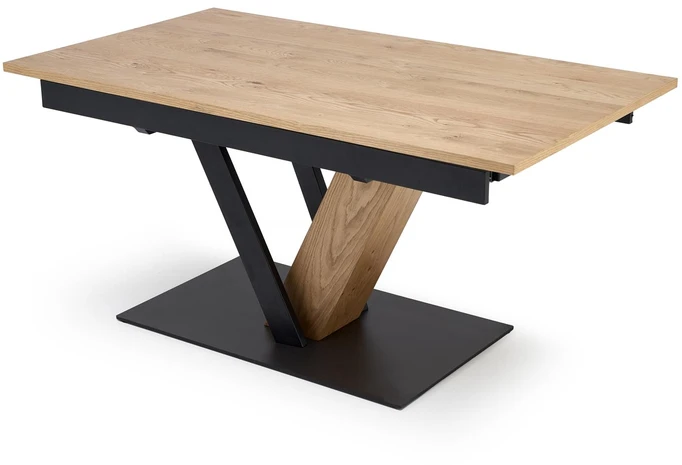 FANIS extension table, natural / juodas