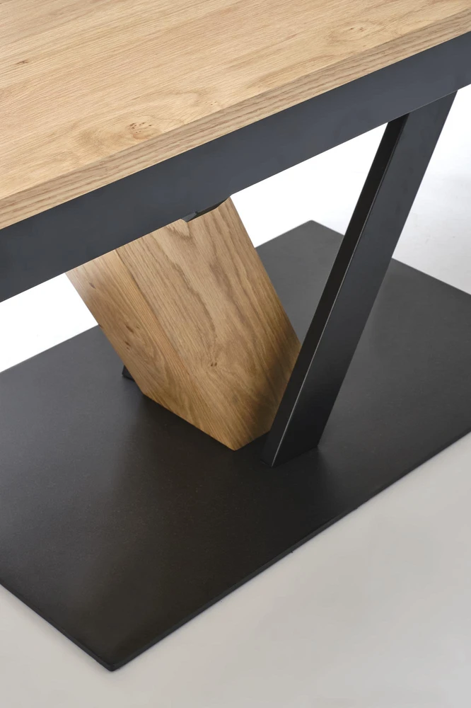 FANIS extension table, natural / juodas