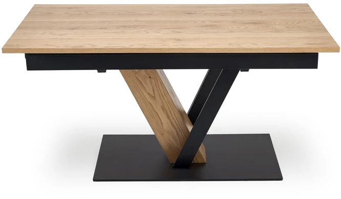 FANIS extension table, natural / juodas