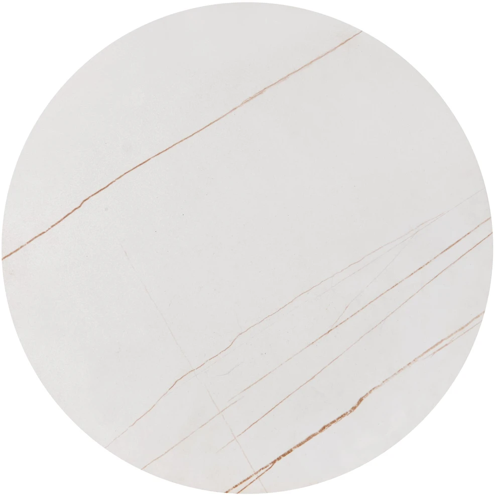 FATIMA set of two coffee tables, baltas marble / auksinis