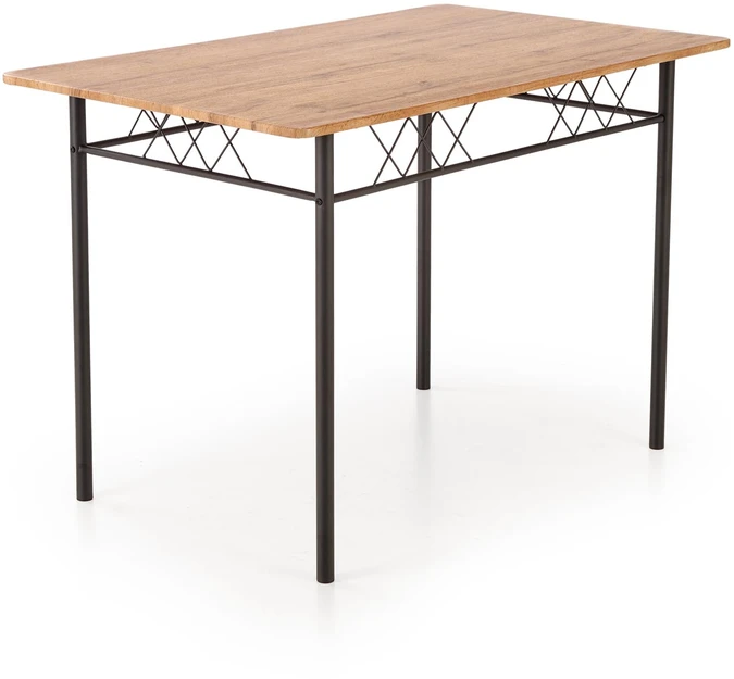 FAUST set + 4 chairs color: natural oak / juodas