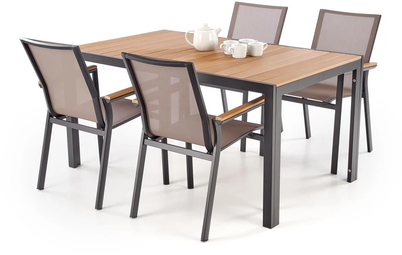 FIERRO chair, juodas/pilkas/ruda