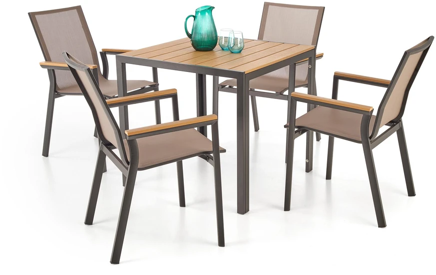 FIERRO chair, juodas/pilkas/ruda