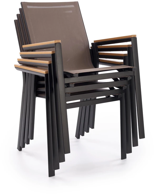 FIERRO chair, juodas/pilkas/ruda