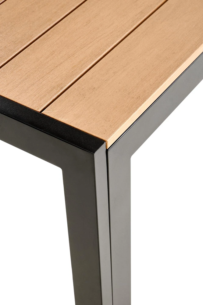 FIERRO rectangle table, ruda /juodas