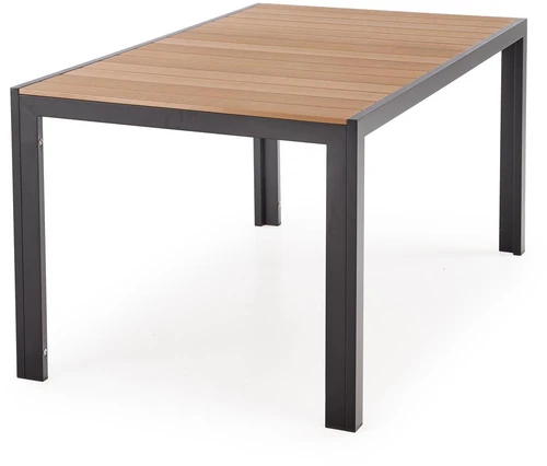 FIERRO rectangle table, ruda /juodas