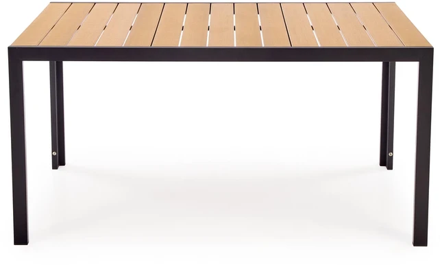 FIERRO rectangle table, ruda /juodas