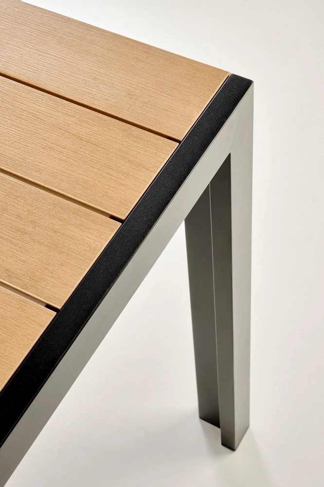 FIERRO rectangle table, ruda /juodas