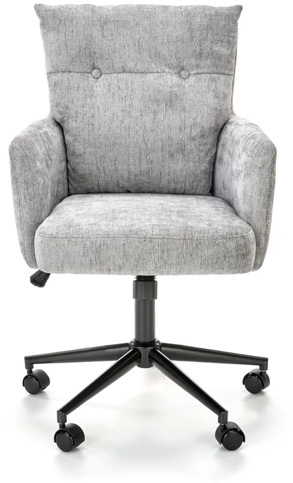 FLORES swivel armchair, light pilkas