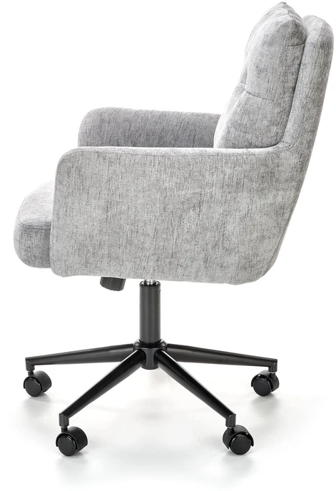 FLORES swivel armchair, light pilkas