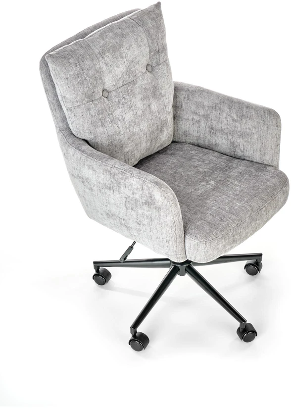 FLORES swivel armchair, light pilkas
