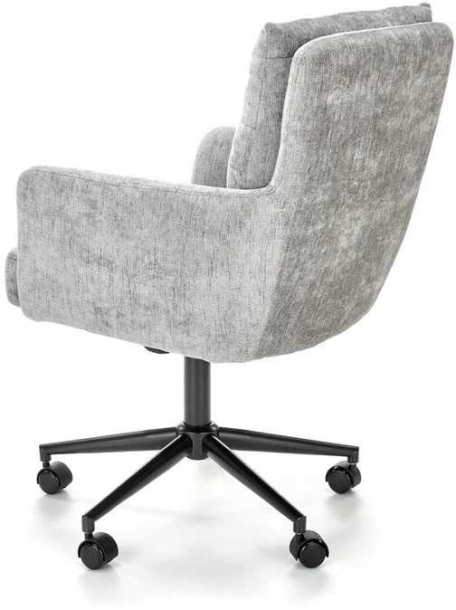 FLORES swivel armchair, light pilkas