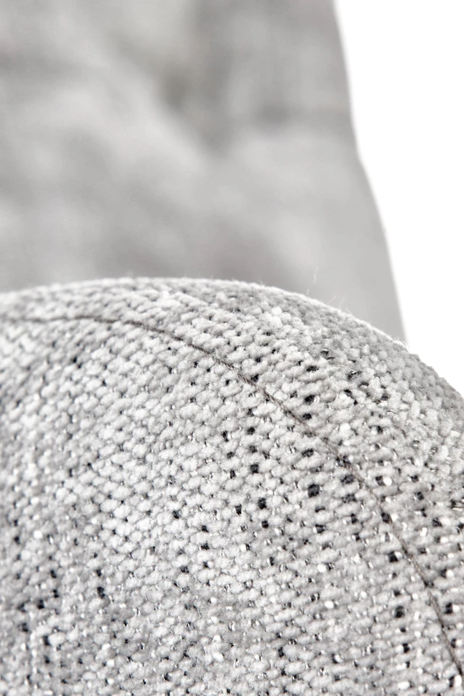 FLORES swivel armchair, light pilkas
