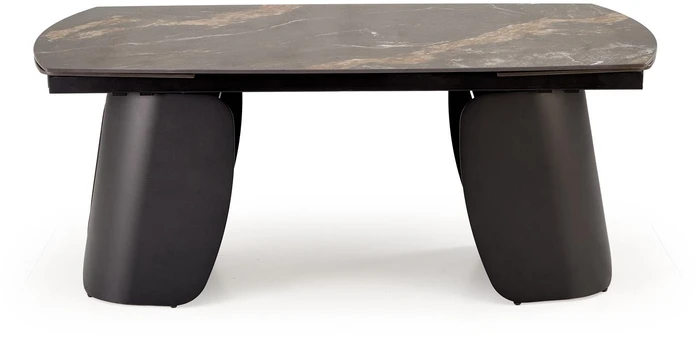 FORUM extension table, juodas marble / juodas