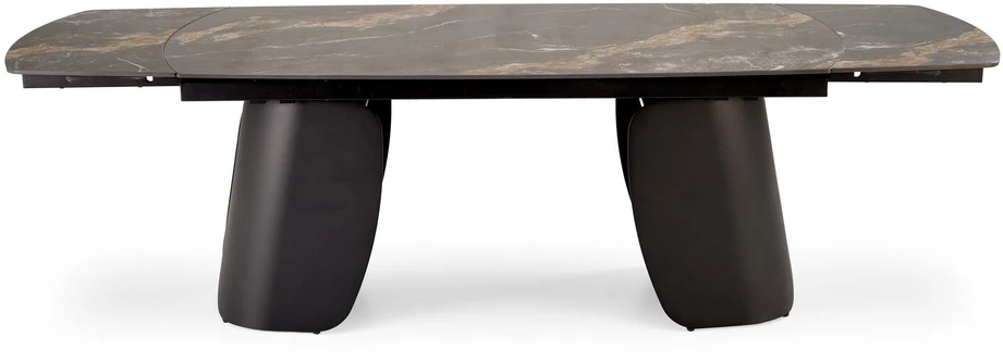 FORUM extension table, juodas marble / juodas