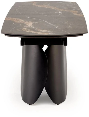 FORUM extension table, juodas marble / juodas