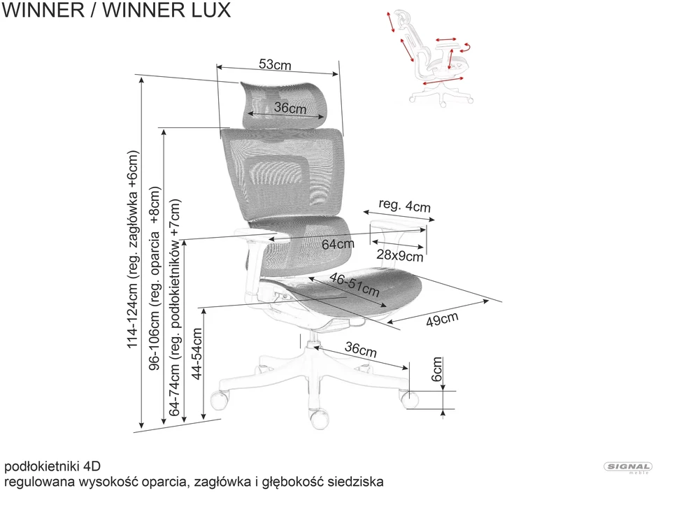 Signal Meble Fotel „Winner Lux“ besisukanti kėdė