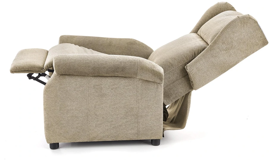 Fotelis AGUSTIN M recliner with massage function, color: beige