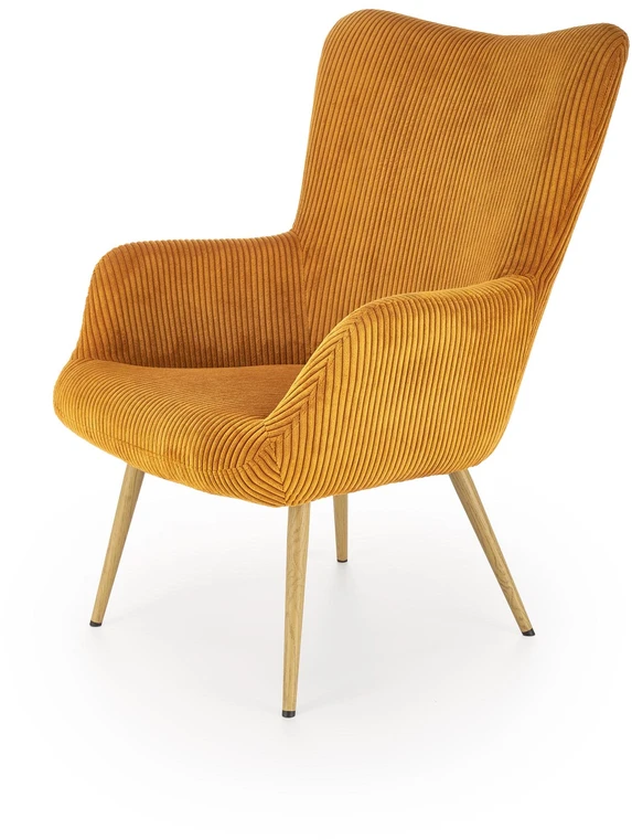 Fotelis AMARO leisure chair, mustard