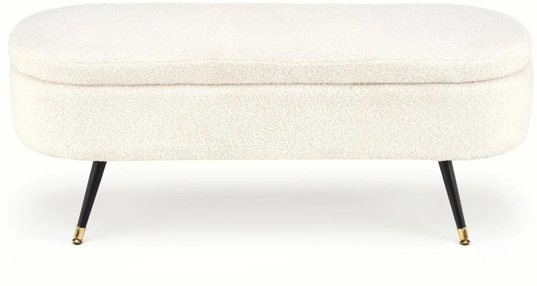 Fotelis AVEIRO bench with storage funstion, creamy